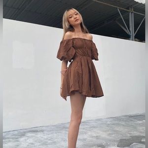 Princess Polly Halton Mini Dress Brown